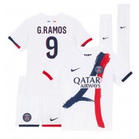 Koszulka piłkarska Paris Saint-Germain Goncalo Ramos #9 Strój wyjazdowy dla dzieci 2024-25 tanio Krótki Rękaw (+ Krótkie spodenki)